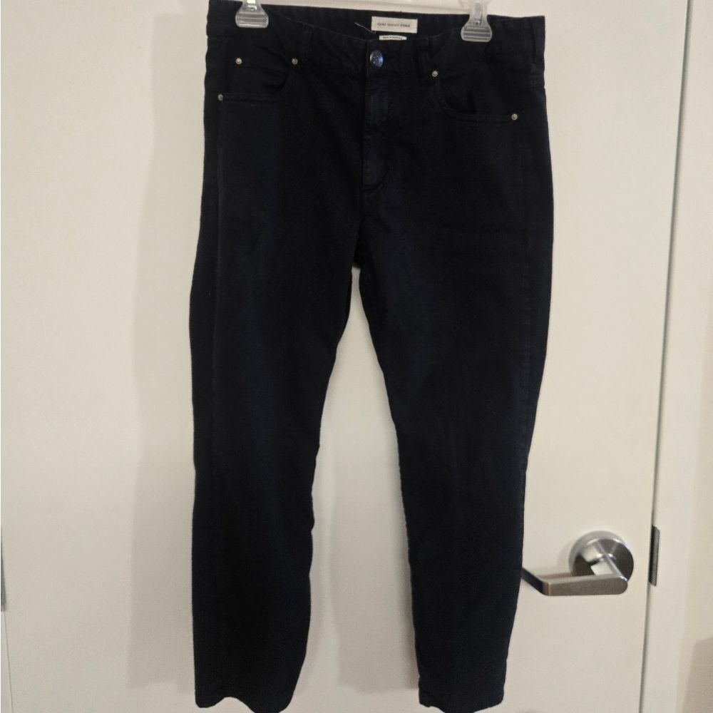 Isabel Marant Etoile Cropped Black Jeans Sz 42 - Picture 7 of 9